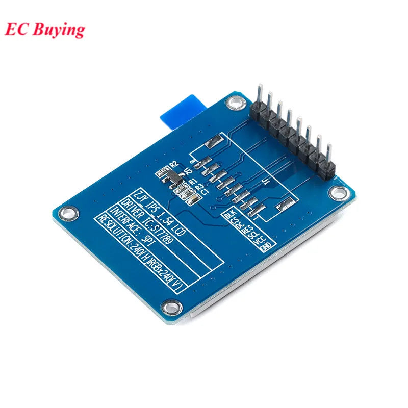 1.54 Inch 1.54" Full Color TFT Display Module HD IPS LCD LED Screen 240x240 SPI Interface ST7789 With/Without Font Library