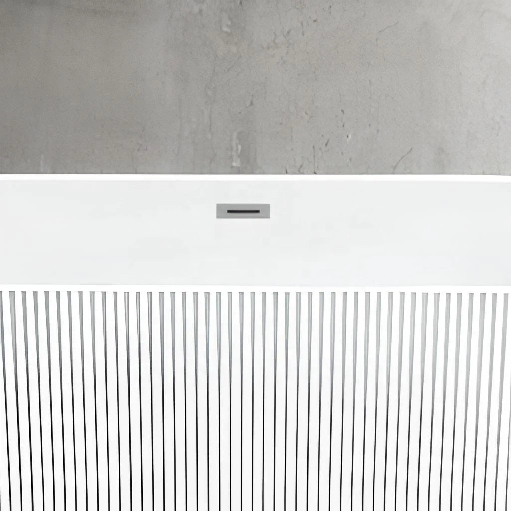 Modern Luxury Glossy White Oval Acrylic Freestanding Deep Soaking Bath Tub for Hotel Villa Bathroom Project