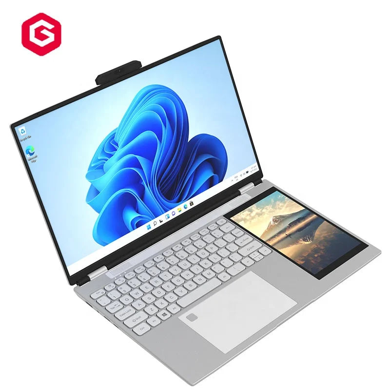 15.6 Inch + 7 Inch Dual Screen Inter N150 Generation 16GB Ram 512gb SSD Brand New Laptop Computer Pc