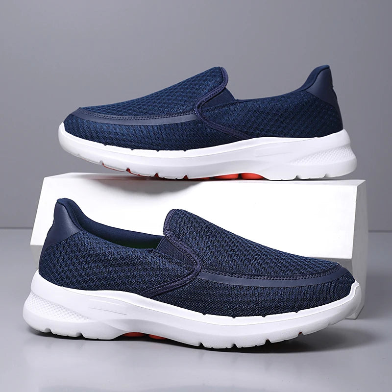 New Top Quality Brand Men's slip on Shoes Light Weight Eva Mesh Original Design Medical Sneaker for Walking City Jogging 2025