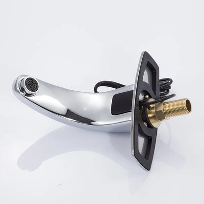 Modern Design Automatic Shut-Off Motion Sensor Faucet Deck Mounted Medical Construction for Infection Prevention Single Hole