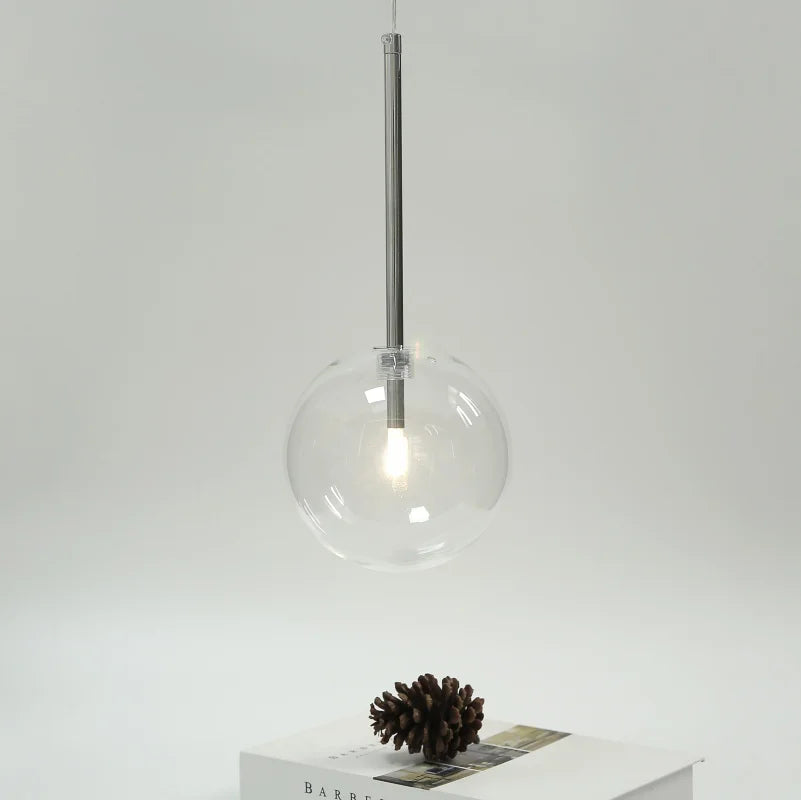 Nordic Modern Pendant Lights Creative Bubble Glass Ball Hanging Lamp for Living Room Bedroom Kitchen Lustre Suspension luminaire