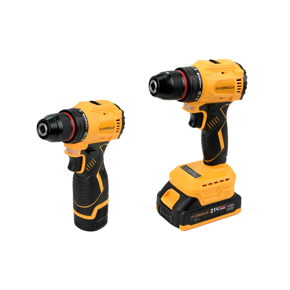 High Torque 16.8/21V Cordless Drill Set Rechargeable Brushless 40N Max Torque 1/2 Chuck 4A Battery OEM 800W Multi-Function
