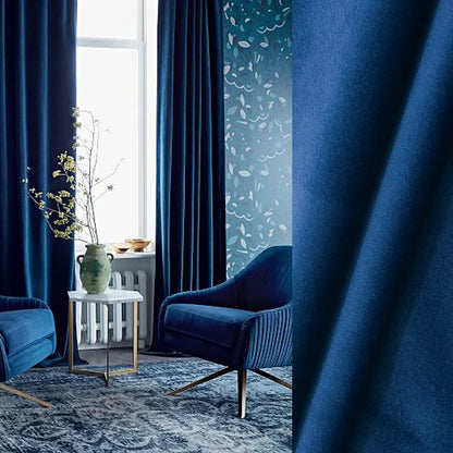 High Shading Velvet Blackout Curtain For Bedroom Insulating Modern Style Windows Living Room Curtain Home Decoration Custom Made