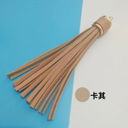 Length 10 cm Leather Tassel Artificial Leather Fringe for Festival Hangings Lantern Bag Bracelet Accessaries