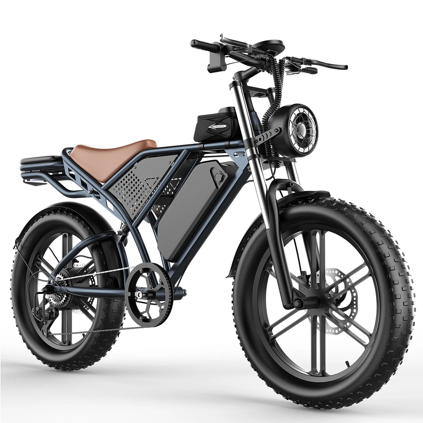 1500W New Lithium Battery Fat Tire 20-inch Electric Snow Bike Fat Bike 48V 20A Beach Off-road Road City Anti-motorcycle Model