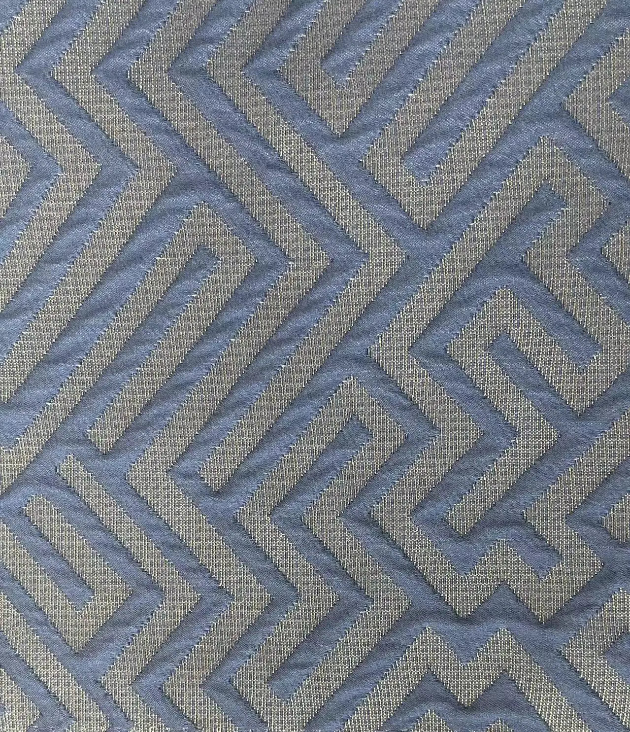 High Quality Jacquard Yarn Dyed Fabric Geometry Patterns Anti-Static Wholesale Sofa Upholstery with Woven Technique
