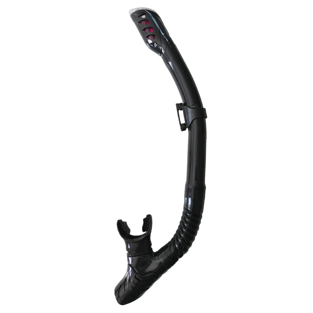 JUNHAIINS Wholesale Snorkel with Dry Breathing Top Valve for Diving Scuba Swimming for Wholesaling Professional Freediving