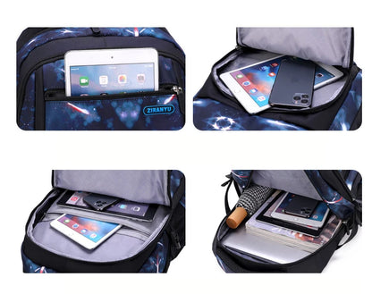 Teenagers Backpacks Boys Fashion Star School Bags Children Travel Bag Kids Knapsack Primary School Backpack Students Bag 9-16Y