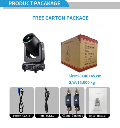 New Arrival 20R 380W DMX512 Sharpy Beam Gobo Prism Moving Head Light for Dj Disco Party