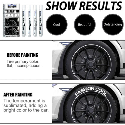 Rayhong Paint  Car Tire Letter Decorative Modification Supplies Graffiti Tracing Birthmark Pen