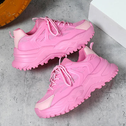 Sneaker Custom Logo Chunky Shoes Zapatos Deportivos Para Hombres Customizable Women Sneakers Breathable Sporty Couple Shoes