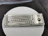Industrial Metal Braille Stainless Steel Keyboard IP65 USB Metal Keyboard With Trackball Touchpad