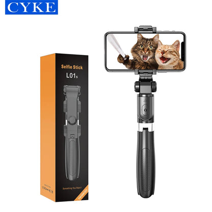 CYKE L01s Selfie Stick Tripod Mini Extendable 3 in 1 Selfie Stick With Wireless Remote and Tripod Stand Holder