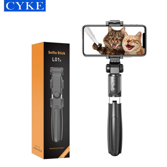 CYKE L01s Selfie Stick Tripod Mini Extendable 3 in 1 Selfie Stick With Wireless Remote and Tripod Stand Holder