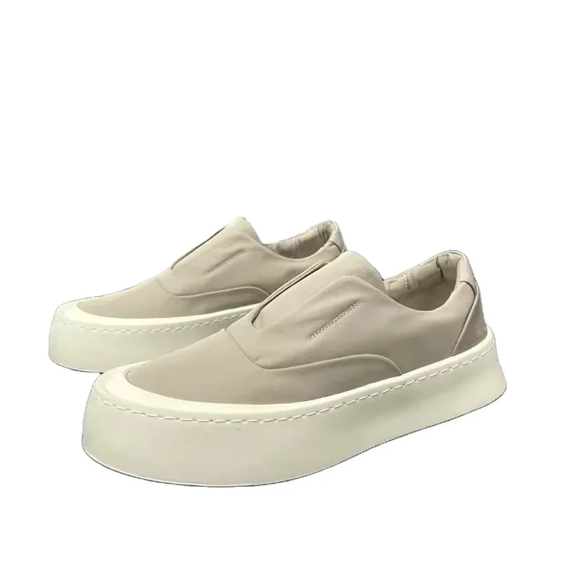 High Top Classic Canvas Shoes for Men's Breathable Flat Bottomed Men's Casual Canvas Shoes