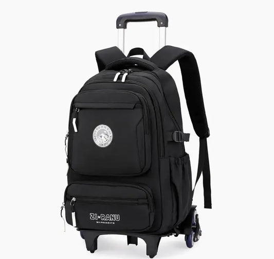 Wholesale Custom Unisex Children's Trolley Backpack Wheeled School Bag Fashionable Waterproof Characters Pattern Zipper Closure by PDG ibma