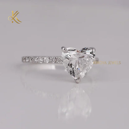 Timeless Classic Lab Grown Diamond 2.0-2.5 Carat Pave Setting Wedding Band 18K Gold Plated with Elegant Sparkle for Couples
