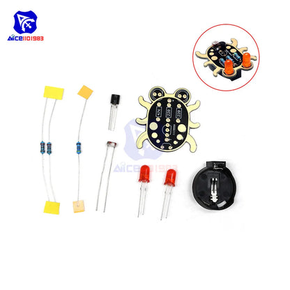 diymore Weevil LED Photoresistor Sensor Module Soldering Learning Kit DIY Kit for Starter