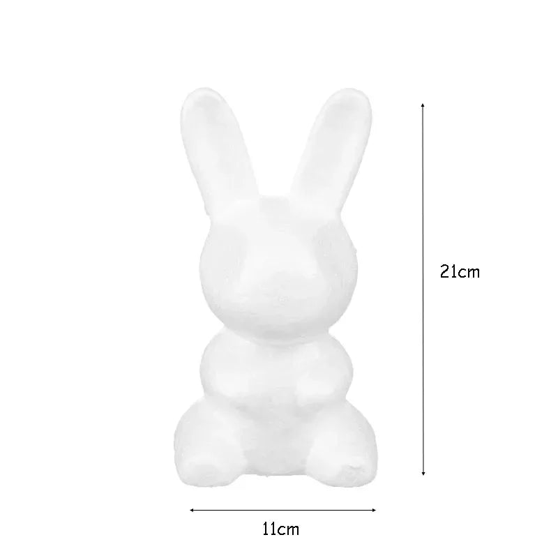 Modelling Polystyrene Styrofoam Foam Rabbit Mold Rose Rabbit Craft DIY Wedding Party Valentine's Day Decoration Supplies Gifts