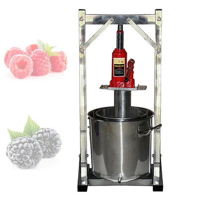 36L Capacity Commercial Fruit Juice Cold Press Juicing Machine Stainless Steel With Jack Manual Grape Pulp Juicer Machine