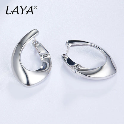 LAYA Drop Earrings For Women Mother's Day Oval Shape Personalized Design 925 Sterling Silver Original Luxury Jewelry 2022 Trend