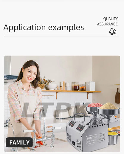 B02 Full Automatic Mini Small Household Home Use Oil Extraction Making Edible Olive Oil Press Machine
