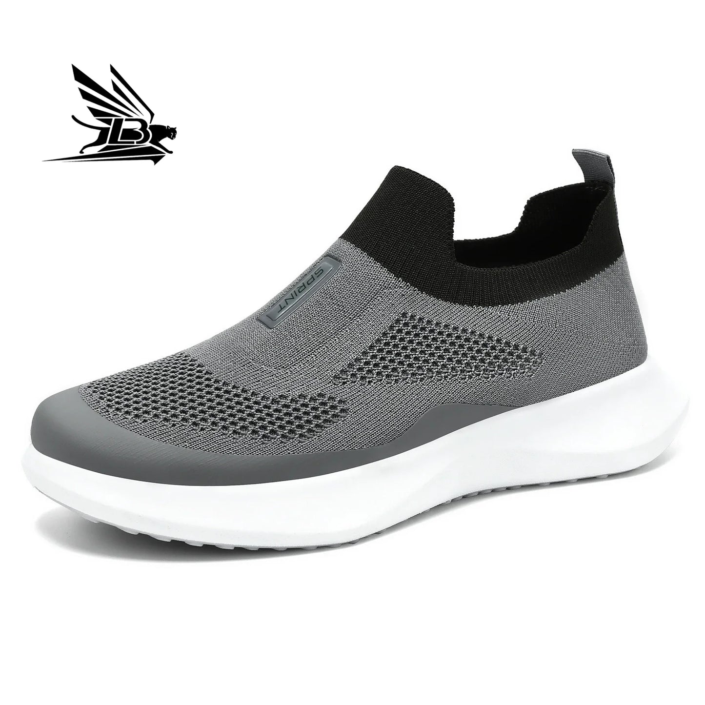 Men's Spring Breathable Slip-On Dad Shoes Large Size Soft Sole Casual Walking Shoes for Couple