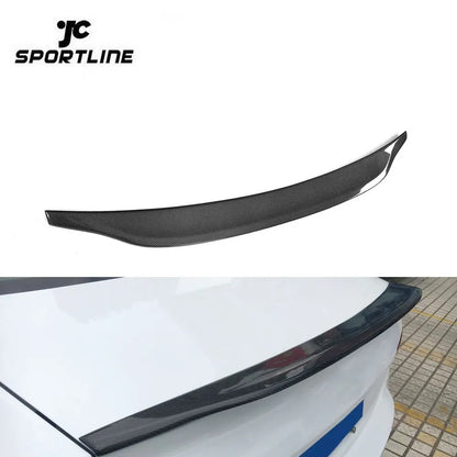 CA Style Carbon Fiber S4 Car Spoilers for Audi A4 B9 SLINE S4 Sedan 4-Door 17-18