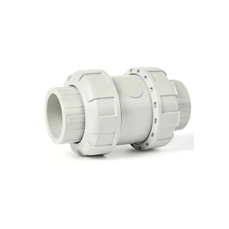 China high quality 1/2" to 2" PPH double union socket ball check valve DN15 to DN50 pph vertical check valve