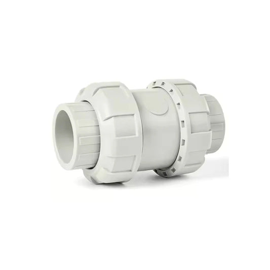 China high quality 1/2" to 2" PPH double union socket ball check valve DN15 to DN50 pph vertical check valve by PDG ibma