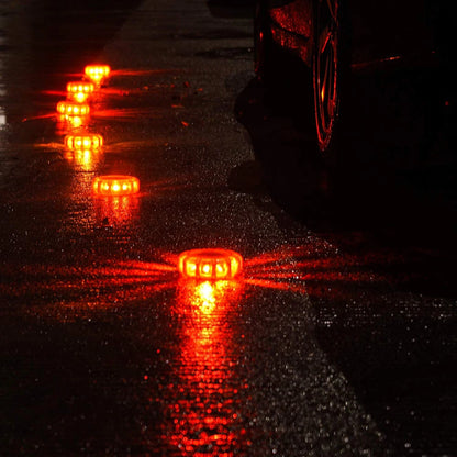 2PCS 3PCS 6PCS Car Emergency Strobe Flashing Warning Light Roof Road Safety Lamp Roadside Orange Beacon Magnetic Base Light