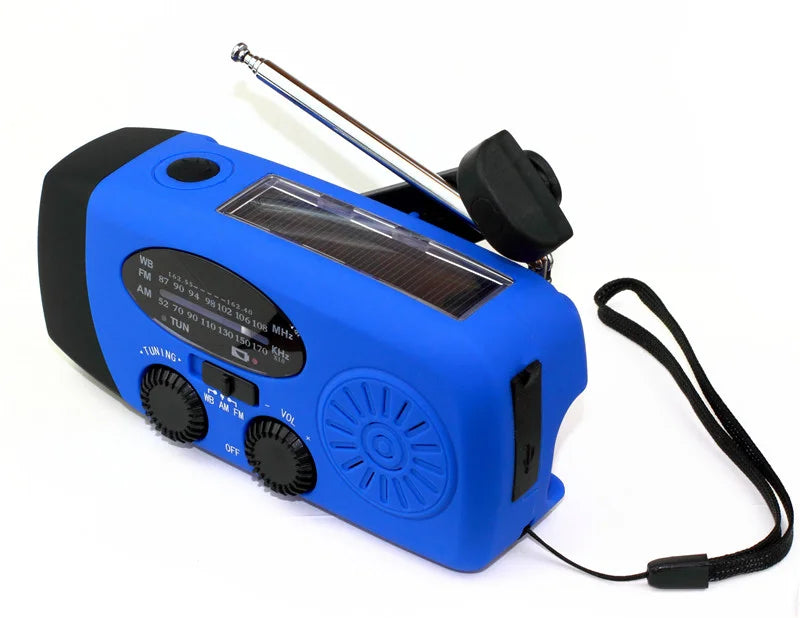 Home System Camping Light Storm Receiver Am/fm/noaa Emergency Radio Hand Crank Solar Weather Fm Radio 2000mah