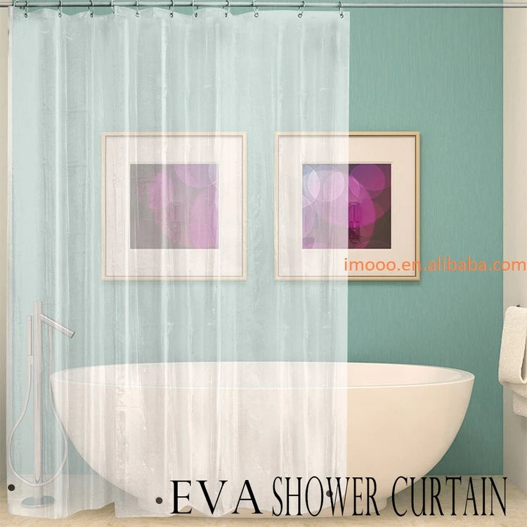 Factory Price Shower Curtain Liner 180x200CM Lightweight Clear Waterproof Curtain Rooms PEVA Bathroom Plastic Shower Curtains