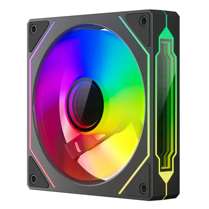 TEUCER PRO 12CM ARGB Shuang Synchronous Mute 4th Generation Family Chassis Ball Bearing Plastic Computer Case Cooling Fan