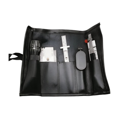 5pcs Welding Inspection Gauge Kit Flashlight Undercut 0-150mm Ruler Inspection Mirror Internal HI-LO