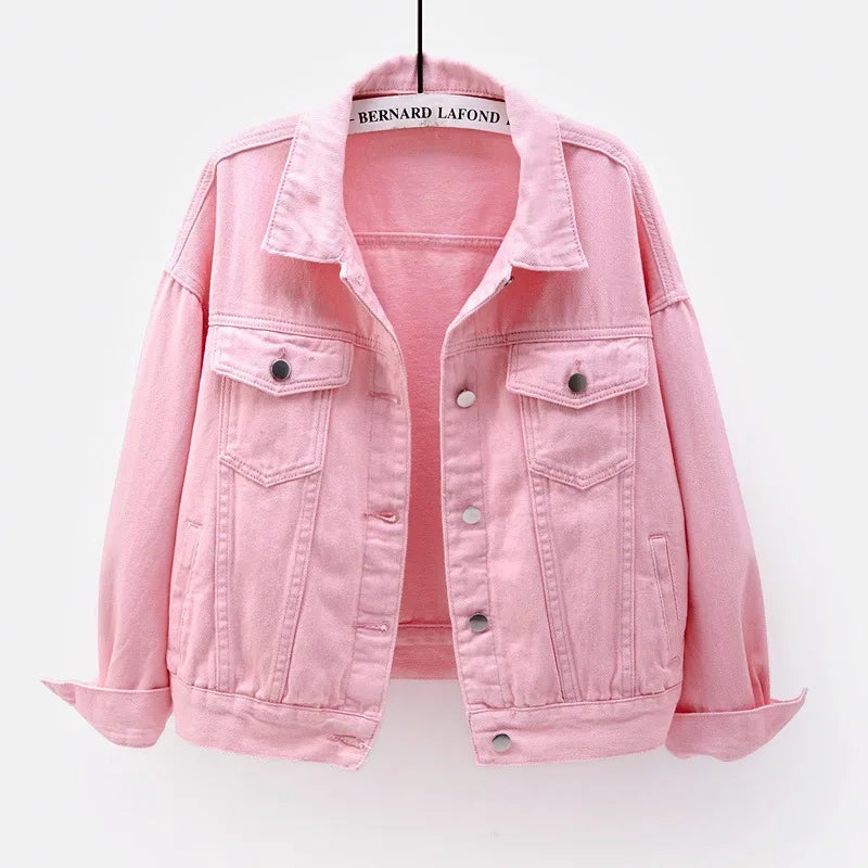 TTT-9539-T-Chaqueta Mujer Veste Femme New colorful plus-size Women Plus Size Jean Jacket Ladies Denim Coats Women Jackets