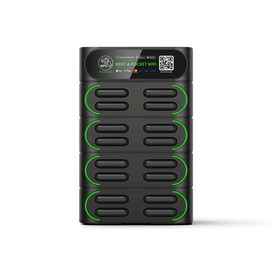 Bajie Charging Rental Station 16 Stack Sharing Power Bank Vending Machine with Mifi Fast Charger Mobile Phone Charging Station