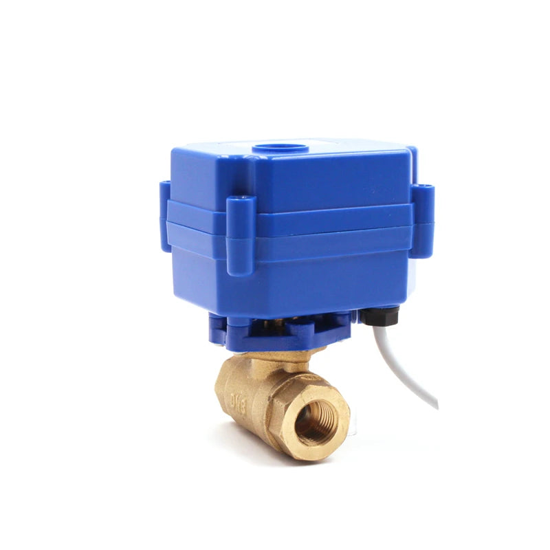 Water Irrigation Valve 5v 3.6v 12v 24v 110v 220v DN15 DN20 CWX-15N 2 Way Brass Ss304 Mini Electric Motorized Water Ball Valve