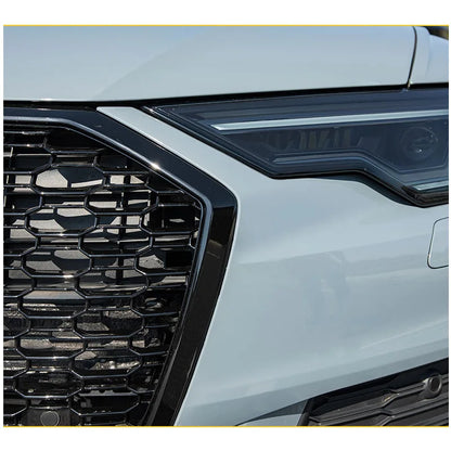 Car A6 S6 C8 4K Front Bumper Facelift RS6 Style Body Kits With Gloss Black Honeycomb for Audi A6 S6 C8 2019-2025