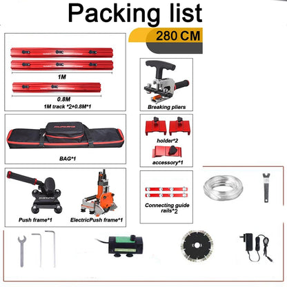 Portable Electric Tile 45 Cutting Machine Angle Chamfer Miter Tile Cutter Ceramic Slab Porcelain Large Marble 2800mm  EL2800
