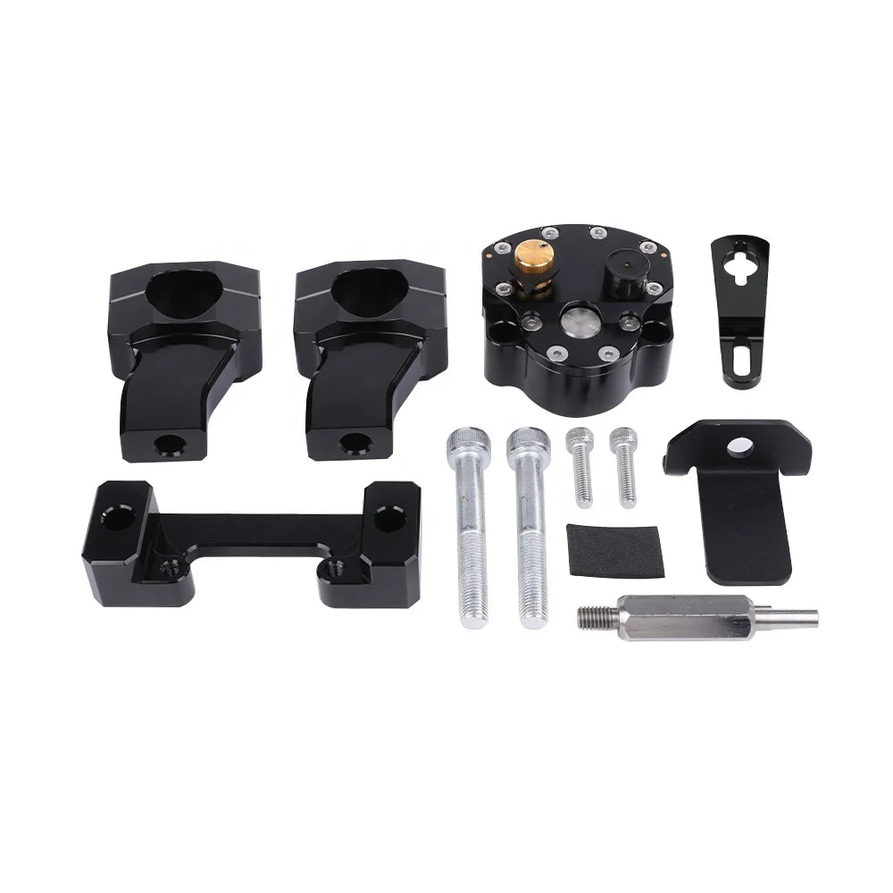 Adjustable Radial Steering Damper Stabilizer Reversed Safety Mounting Kit Fit for CFMOTO 450MT IBEX 450 CF MOTO 450 MT 2024 2025