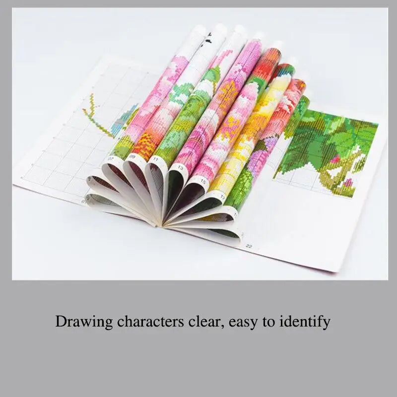 NKF Warm Kitchen Eco-Friendly Cotton Thicken Fabric Cross Stitch Glitter Canvas Embroidery Counted Cross Stitch Kits for