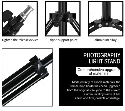 Photography Lighting Kit 2x3M Photo Background Backdrops Soft Umbrella Softbox Light Stand  Portable Bag For Photo Studio Shoot