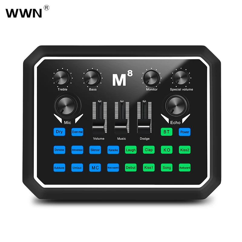 2025 New Product M8 Sound Card BM800  Usb Studio Condenser Microphone Cantilever Bracket Set
