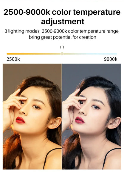 Ulanzi VL200 Led Video Light With Soft Diffuser 360°Ball Head 5000mAh 2500-9000k Fill Panel Lamp Camera Light for Youtube