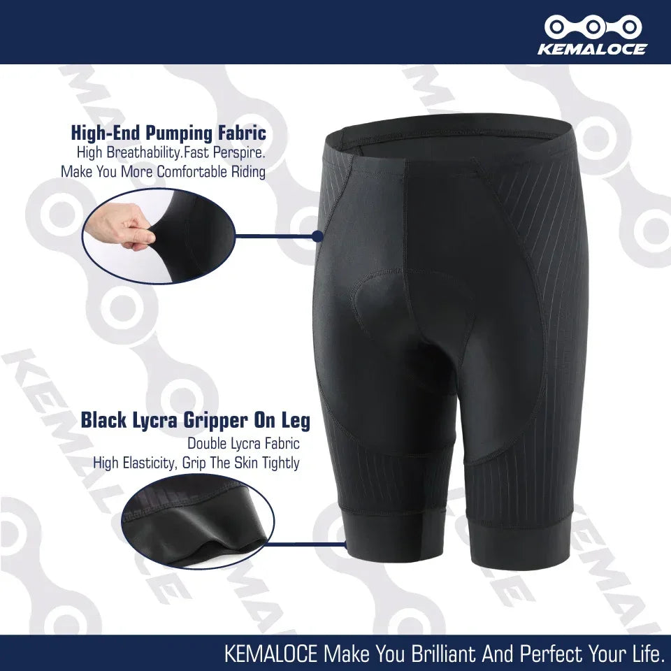 KEMALOCE Cycling Shorts MTB Men Shorts 2022 Summer Cycling Trousers Women Bicycle Short Tights Pro Bike Bicycle Team