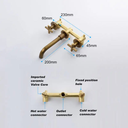 Usa Free Drop Shipping Wall Mounted Bathroom Sink Faucet Tap Dispenser America Ready Stock Taps Shower Bathroom Faucet