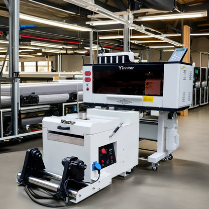 Yinstar A3 30cm DTF Printer 2 Heads I3200A1 DTF 12 Inch Powder Shaker Machine Home Use Automatic