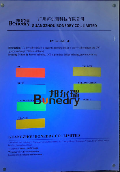 High Quality Uv Ink Multi Colors Uv Invisible Ink for Flexography Printing Ink UV Drying Colorless to Yellow
